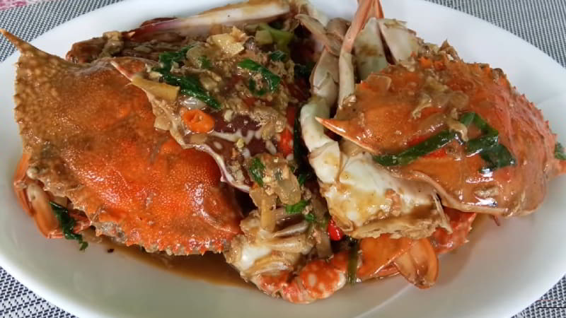 Crab in oyster sauce