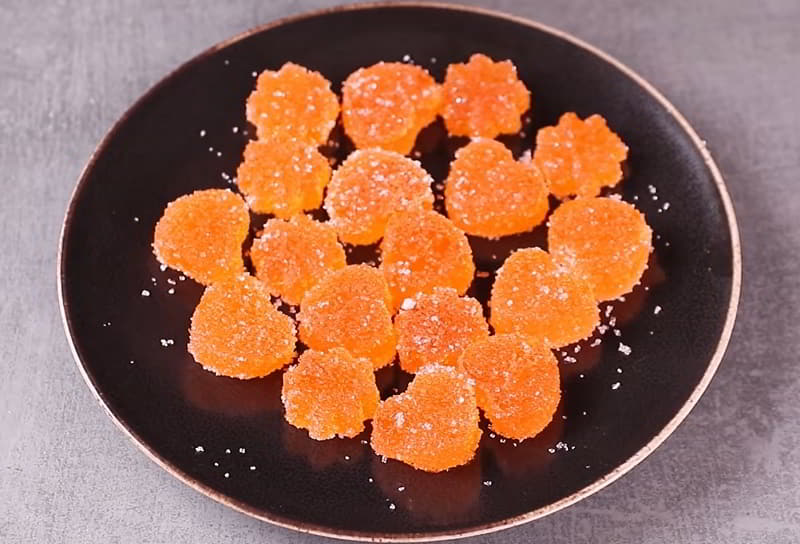 Orange jelly candy